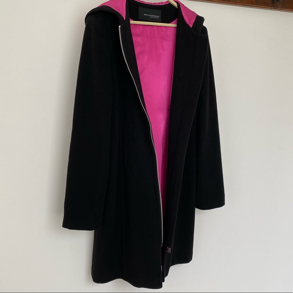 Wool-Blend Coat with Hood (Like New)